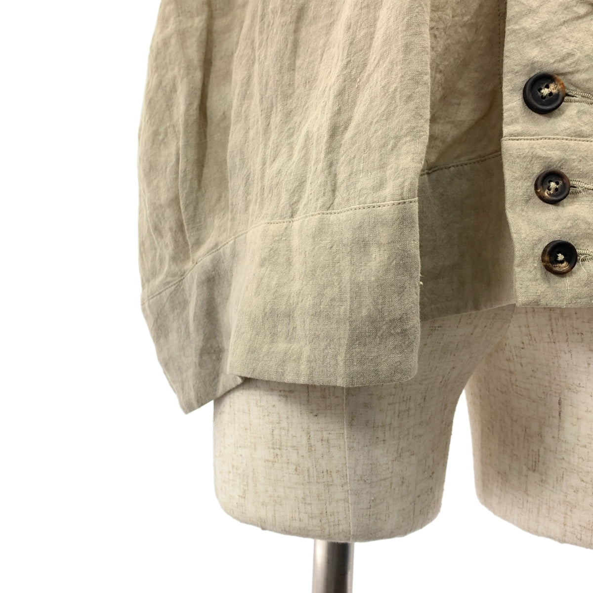 ziggy chen / ジギーチェン | 2025SS | Collarless Waistcoat / オーバーシルエット ジレ ベスト | 44 | メンズ