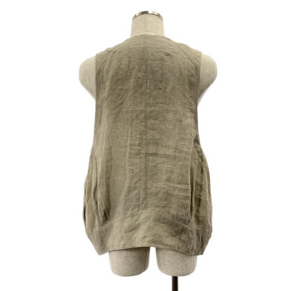 ziggy chen / ジギーチェン | 2025SS | Collarless Waistcoat / オーバーシルエット ジレ ベスト | 44 | メンズ