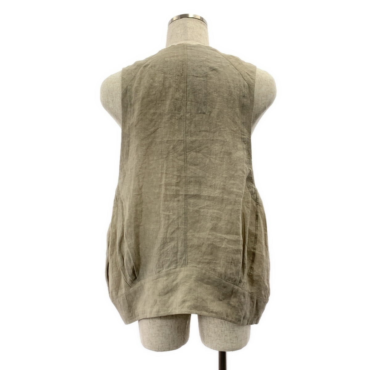 ziggy chen / ジギーチェン | 2025SS | Collarless Waistcoat / オーバーシルエット ジレ ベスト | 44 | メンズ