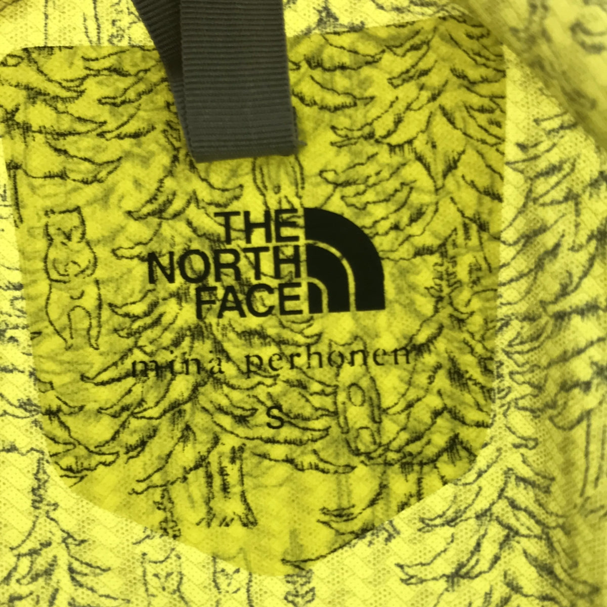 [Good Condition] mina perhonen / mina perhonen | × THE NORTH FACE / The North Face mountain holiday Valley Trace Jacket / All-over print jacket | S | Yellow | Women's