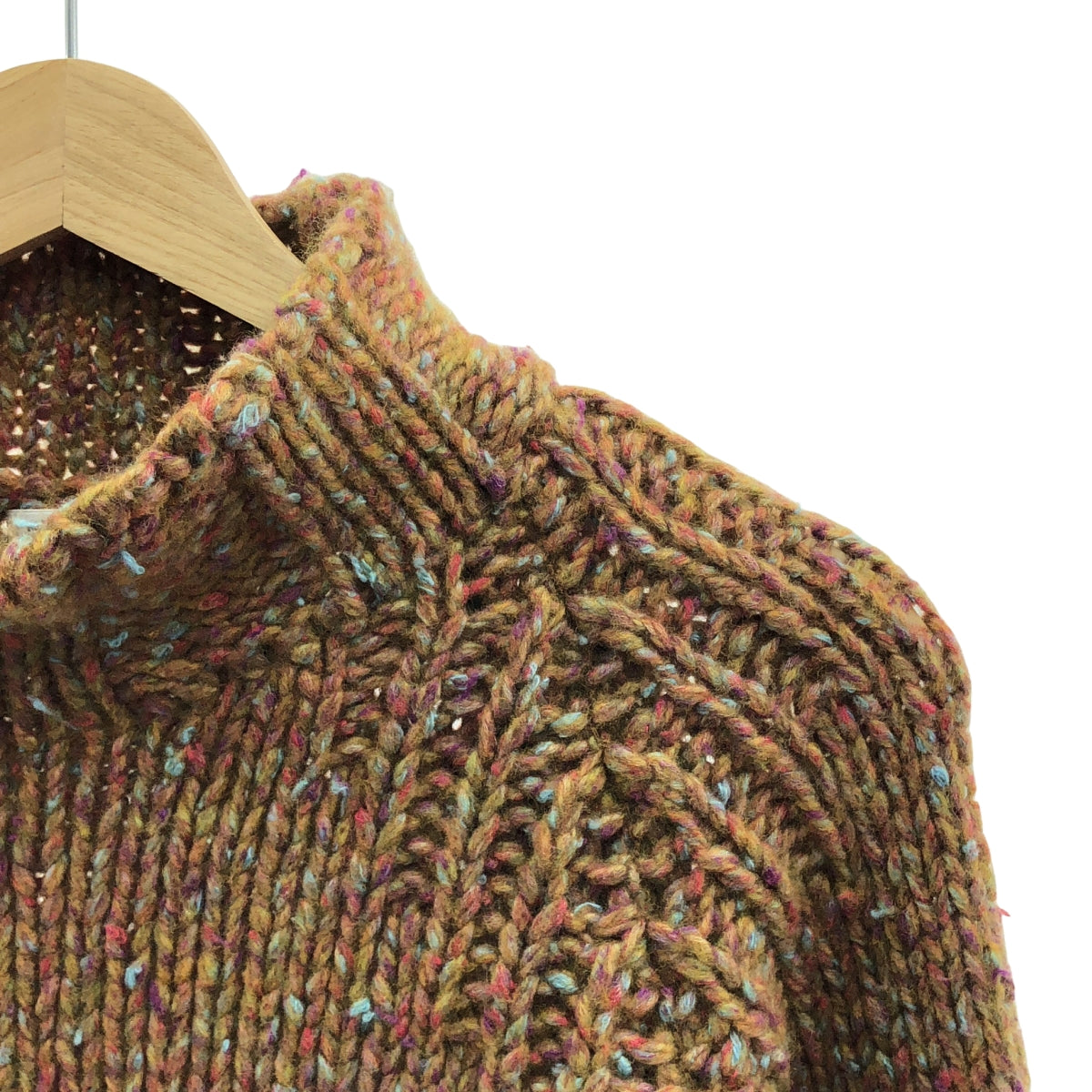 MAATEE &amp; SONS / 마티 &amp; 샌즈 | 병목 로우 게이지 라글란 슬리브 니트 | 3 | 멀티 컬러 | 남성