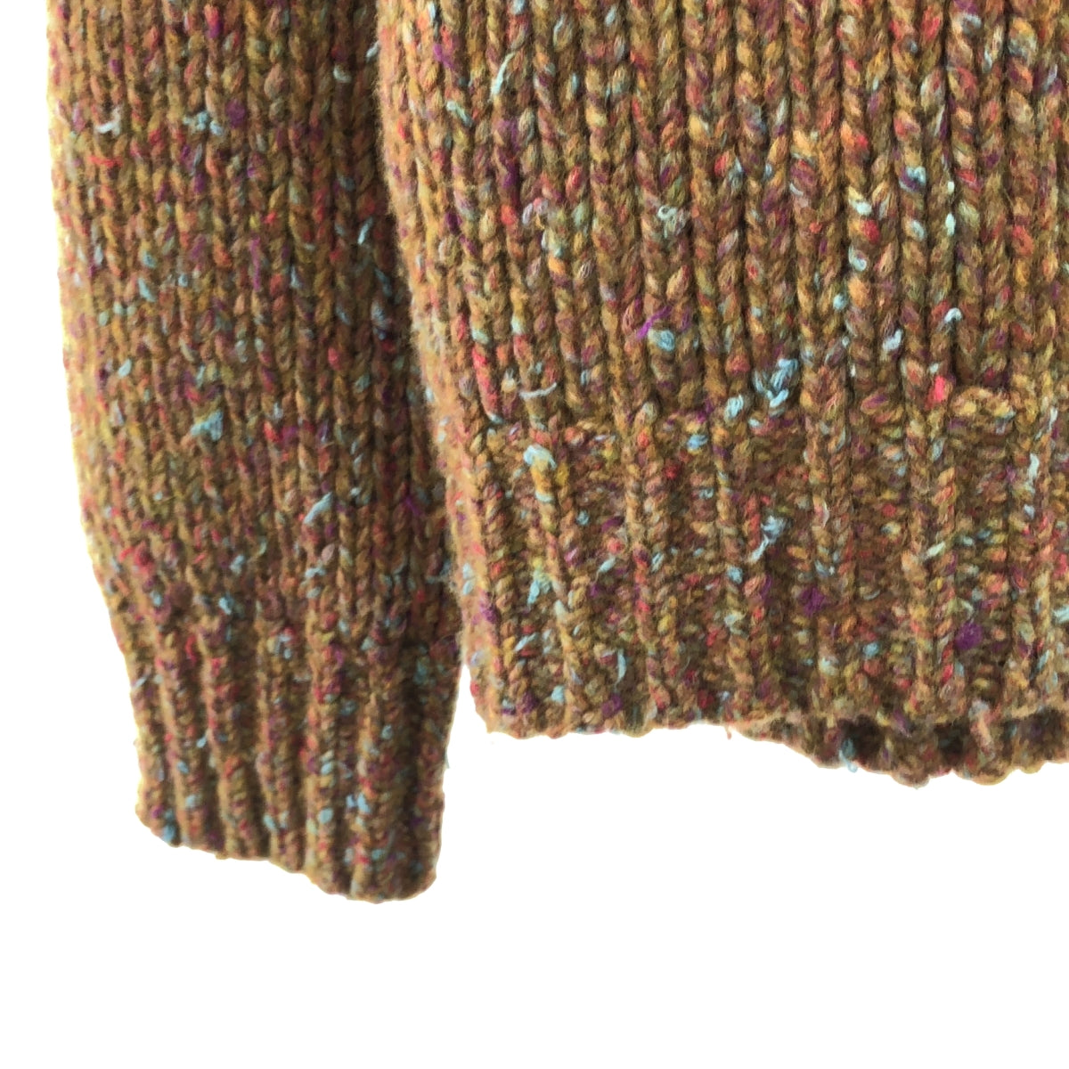 MAATEE &amp; SONS / 마티 &amp; 샌즈 | 병목 로우 게이지 라글란 슬리브 니트 | 3 | 멀티 컬러 | 남성