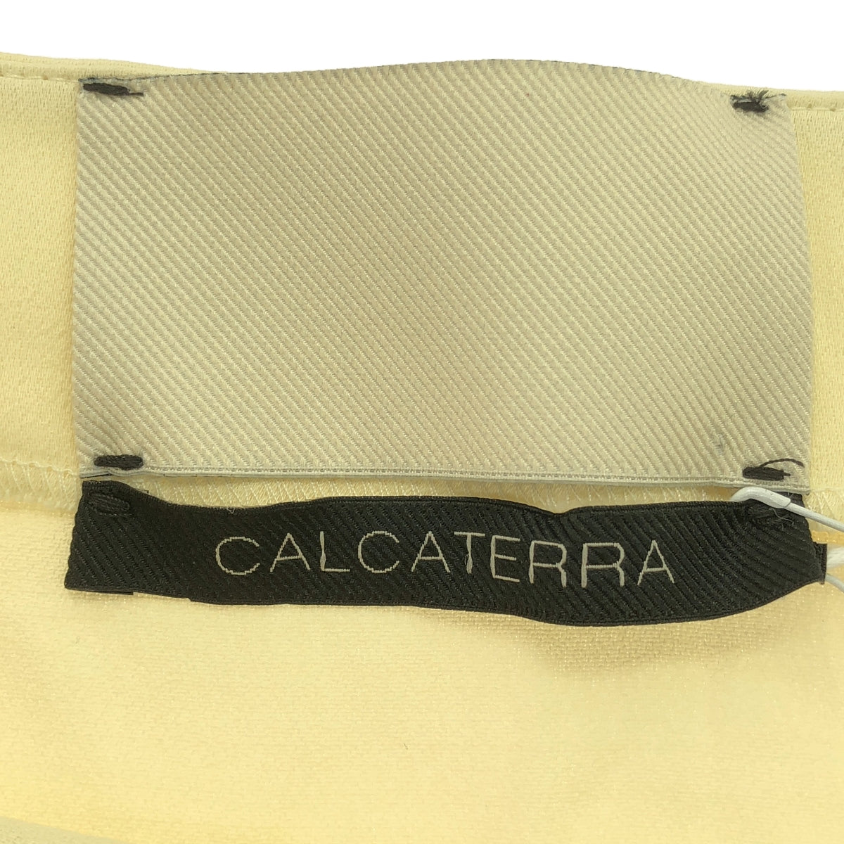 【美品】  CALCATERRA / カルカテッラ | サイドジップ アシンメトリー スカート | 36 | エクリュ | レディース