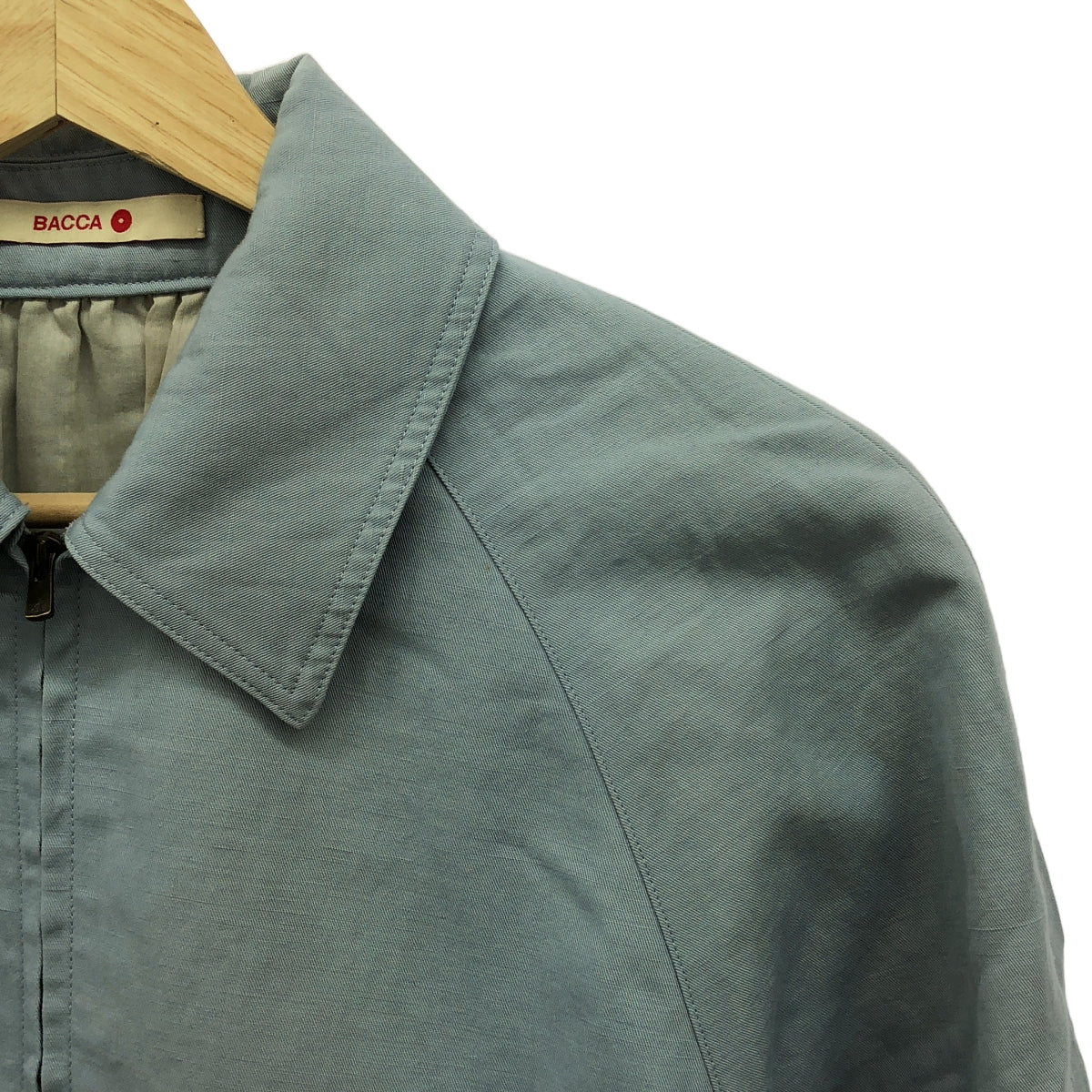 BACCA / バッカ | バイオウォッシュ ツイル ジャケット | 36 | ブルー | レディース