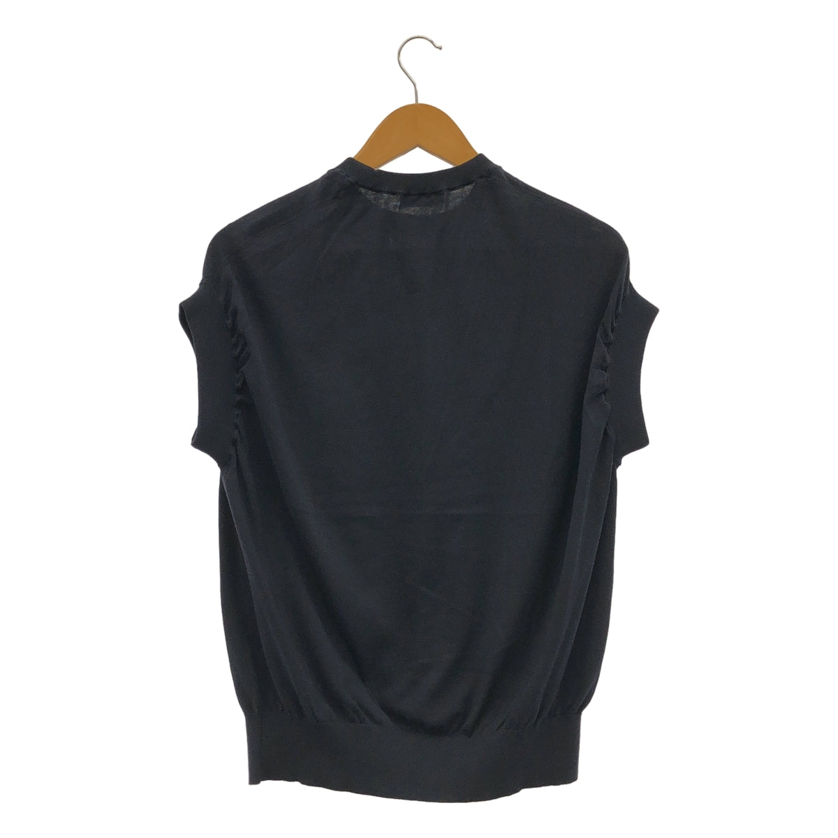 Drawer 16G天竺編みクルーフレンチスリーブニット DRAWER Drawer / ドゥロワー 16G天竺編み クルー フレンチ