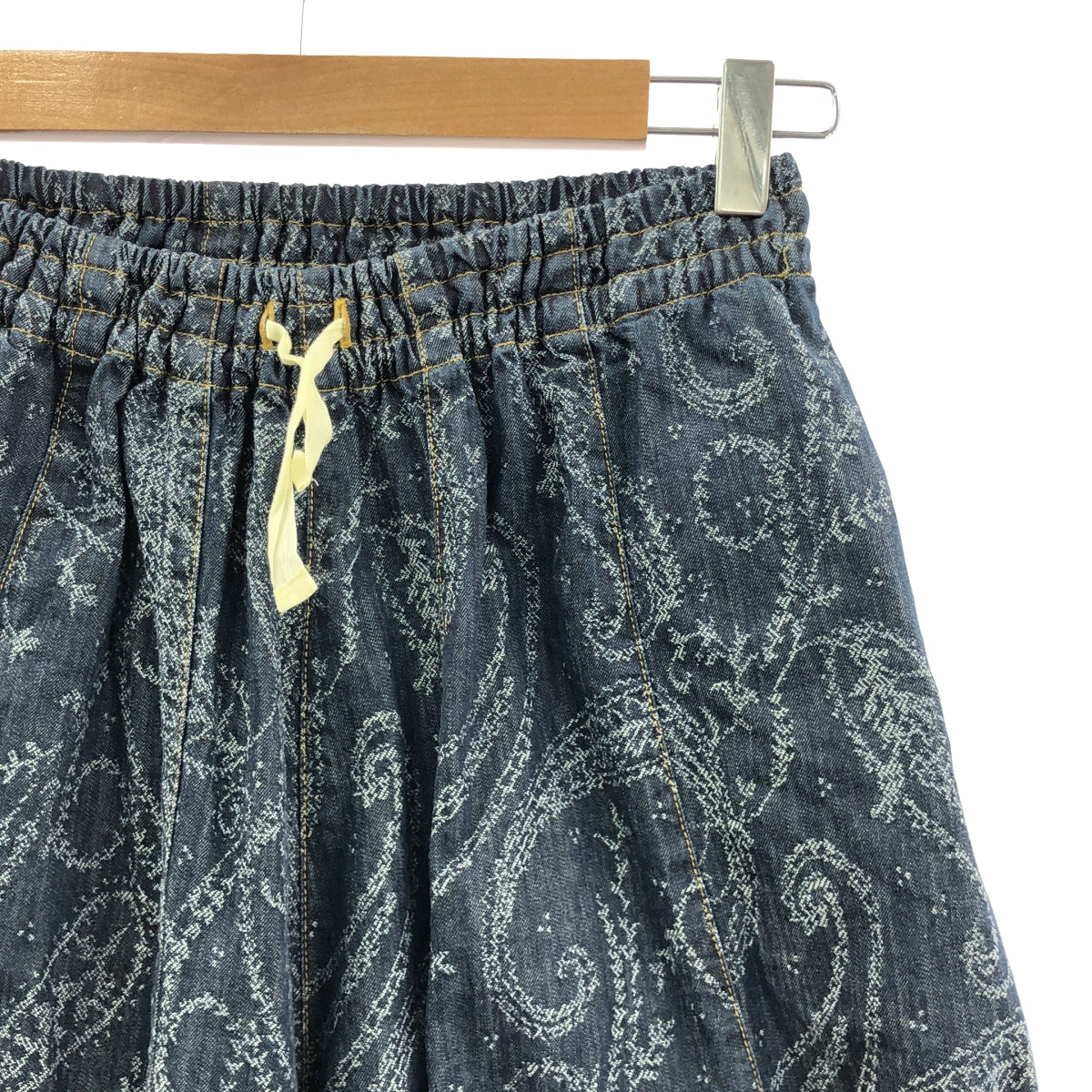 Needles / 니들스 | HDPant - 8oz Denim / Paisley Jq. / 자카드 데님 드로스트링 히자델 와이드 풍선 팬츠 | 1 |