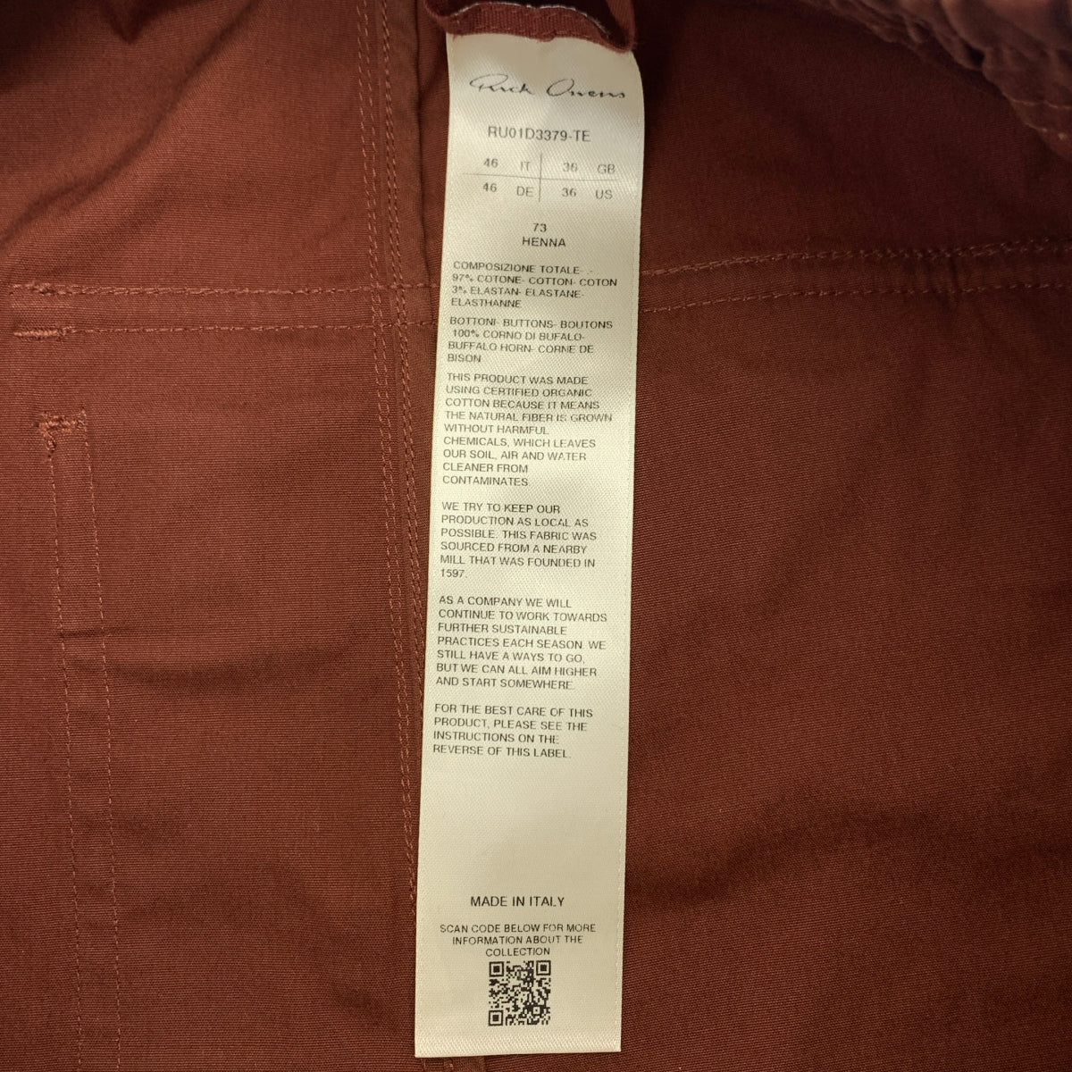 【美品】  Rick Owens / リックオウエンス | 2024SS | Long Cargo Pants カーゴ パンツ | 46 | ブラウン系 | メンズ