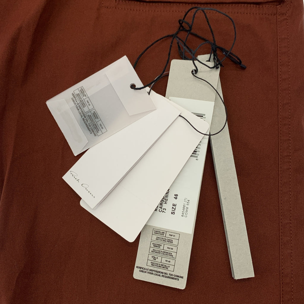 【美品】  Rick Owens / リックオウエンス | 2024SS | Long Cargo Pants カーゴ パンツ | 46 | ブラウン系 | メンズ