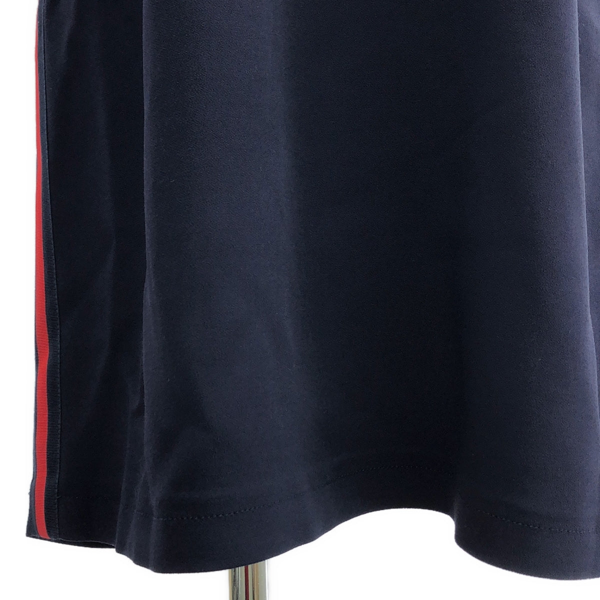 GUCCI / グッチ | 2018AW | アレッサンドロ・ミケーレ期 シェリーライン レーヨン ドレス ワンピース | 42 | ネイビー/レッド | レディース