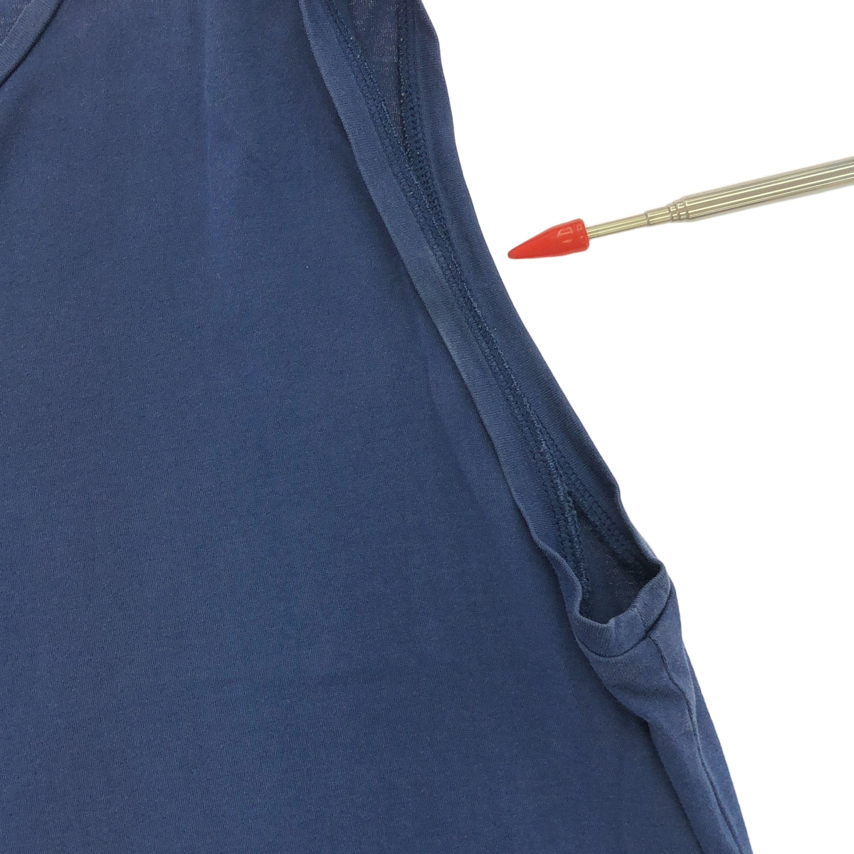 ATON / エイトン | コットン クルーネック カットソー ワンピース | 02 | ネイビー | レディース