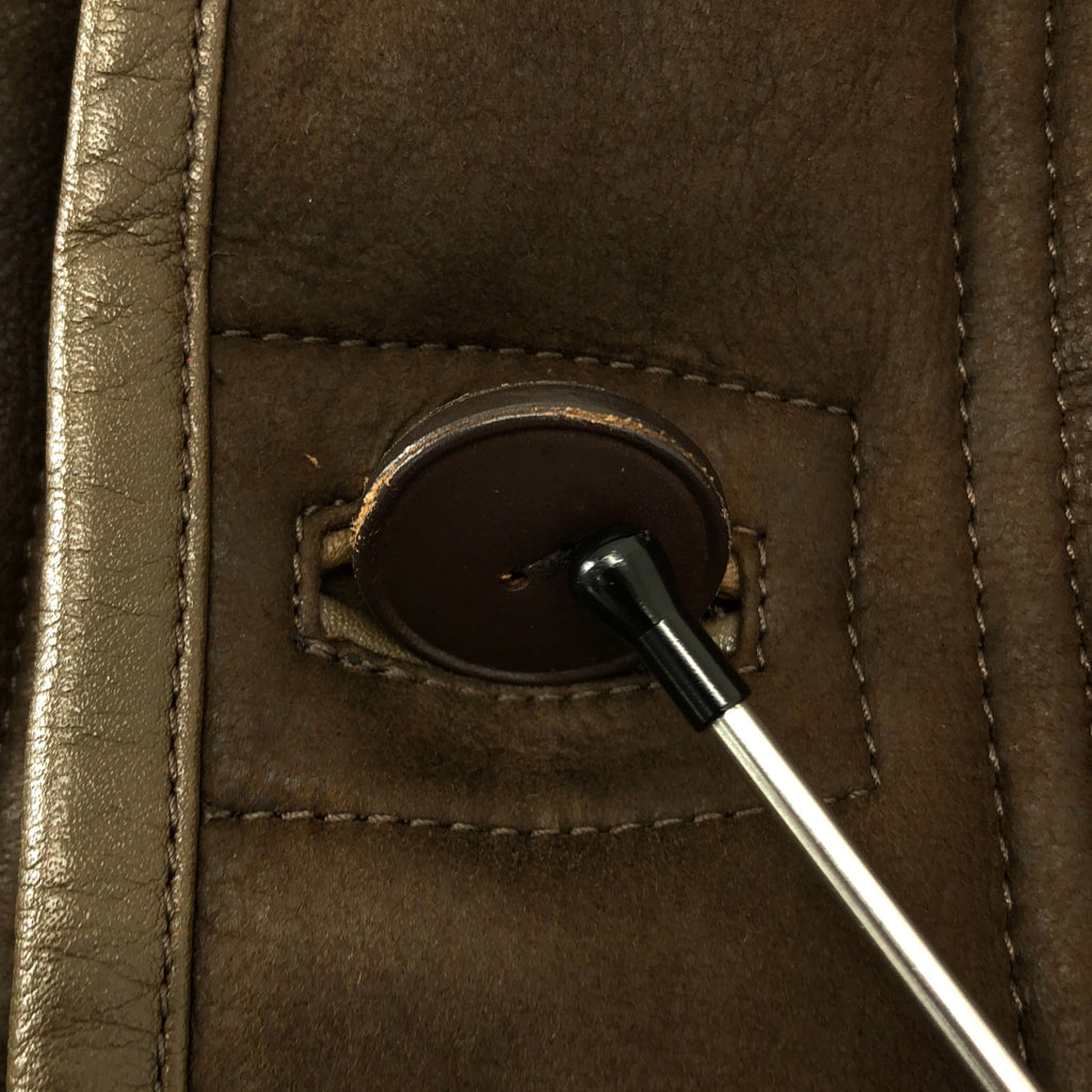 LEMAIRE / ルメール | レザー ムートン リバーシブル シアリングジャケット | 48 | メンズ