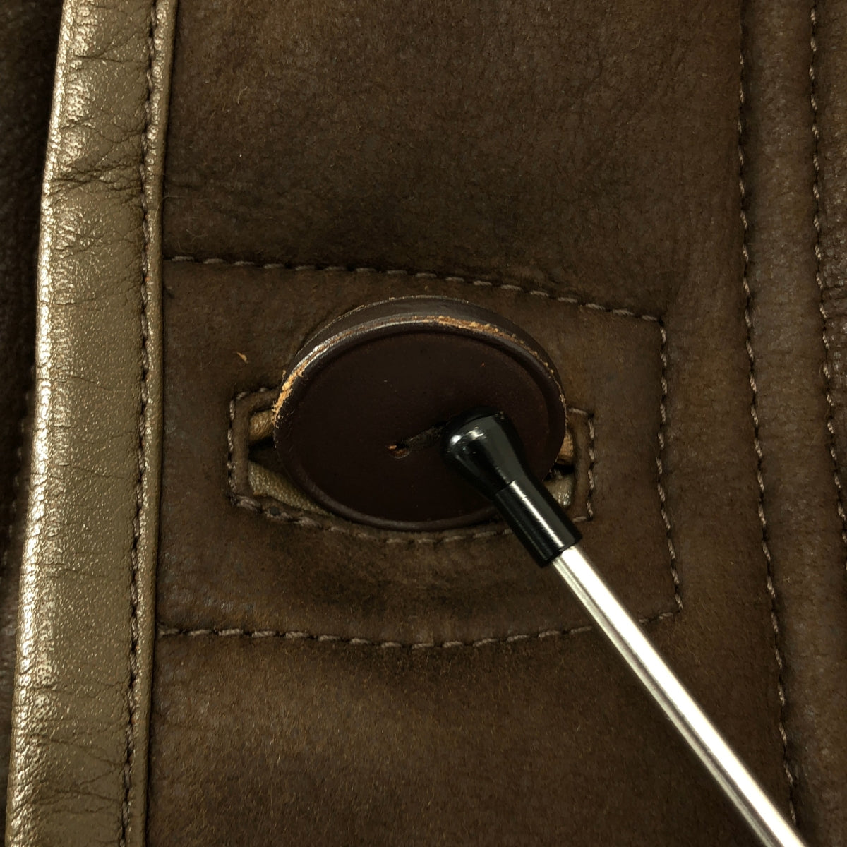 LEMAIRE / ルメール | レザー ムートン リバーシブル シアリングジャケット | 48 | メンズ