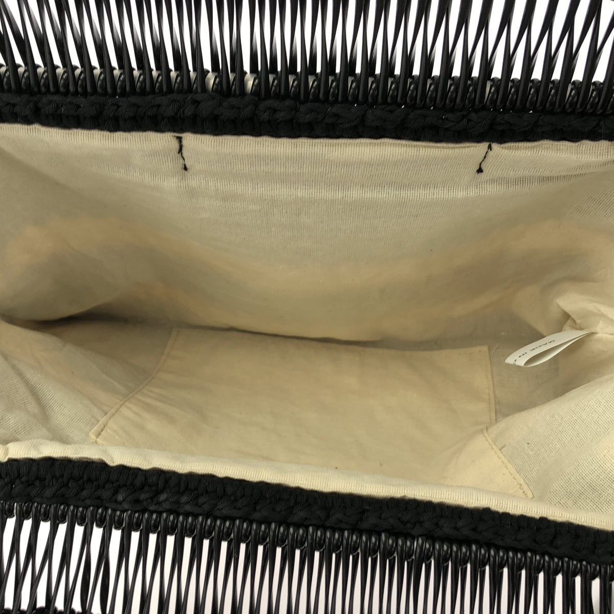 【미품】 MARNI / 마르니 | MARKET CROCHET BAG / 크로쉐 니트 핸드백 | 그린 / 블랙 / 아이보리 계 | 여성