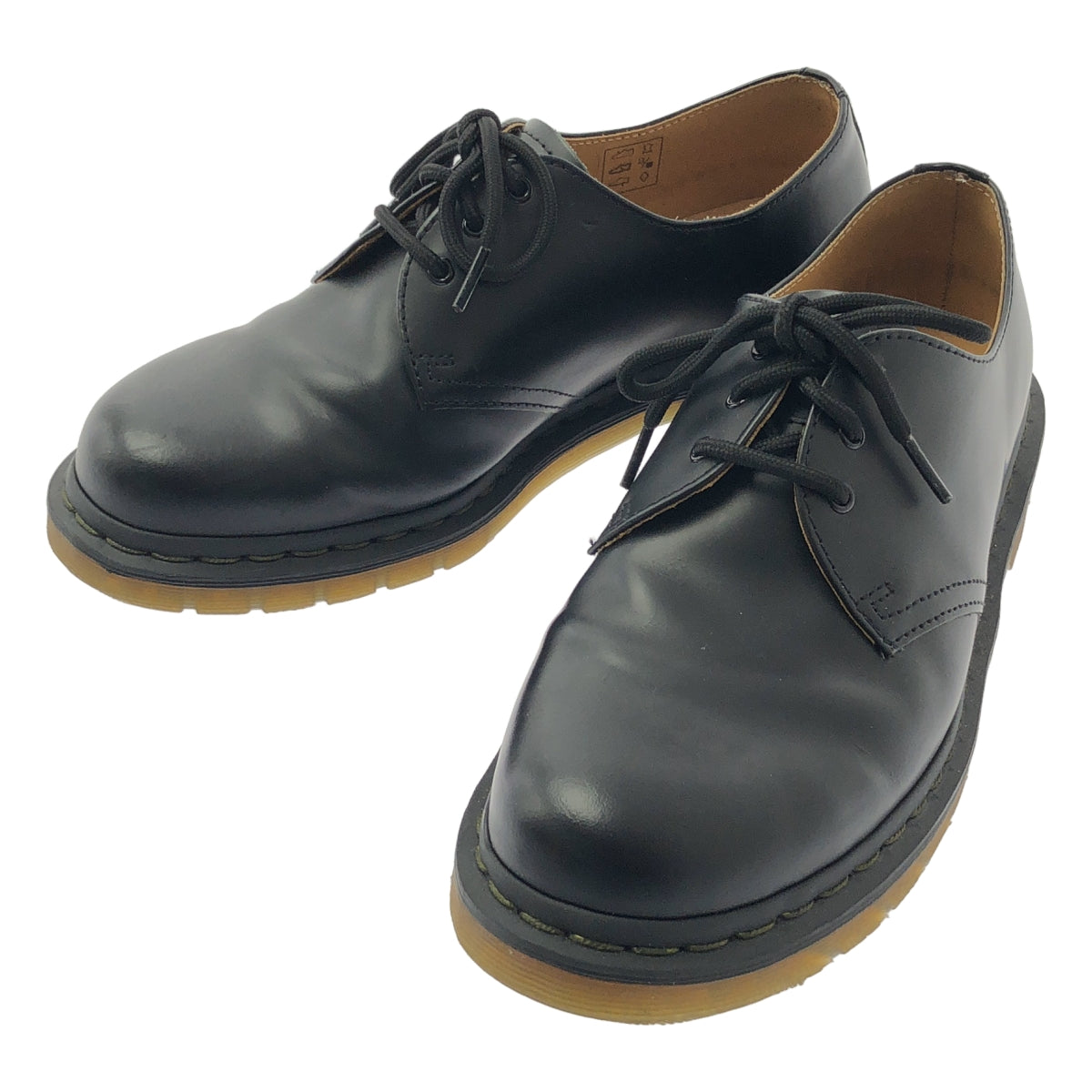 【美品】  Dr.Martens / ドクターマーチン | 3EYE SHOS 3ホール レザー シューズ | UK8 | ブラック | メンズ