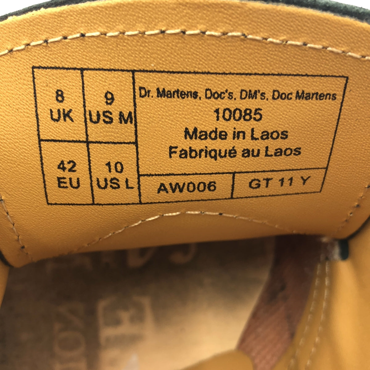 【美品】  Dr.Martens / ドクターマーチン | 3EYE SHOS 3ホール レザー シューズ | UK8 | ブラック | メンズ