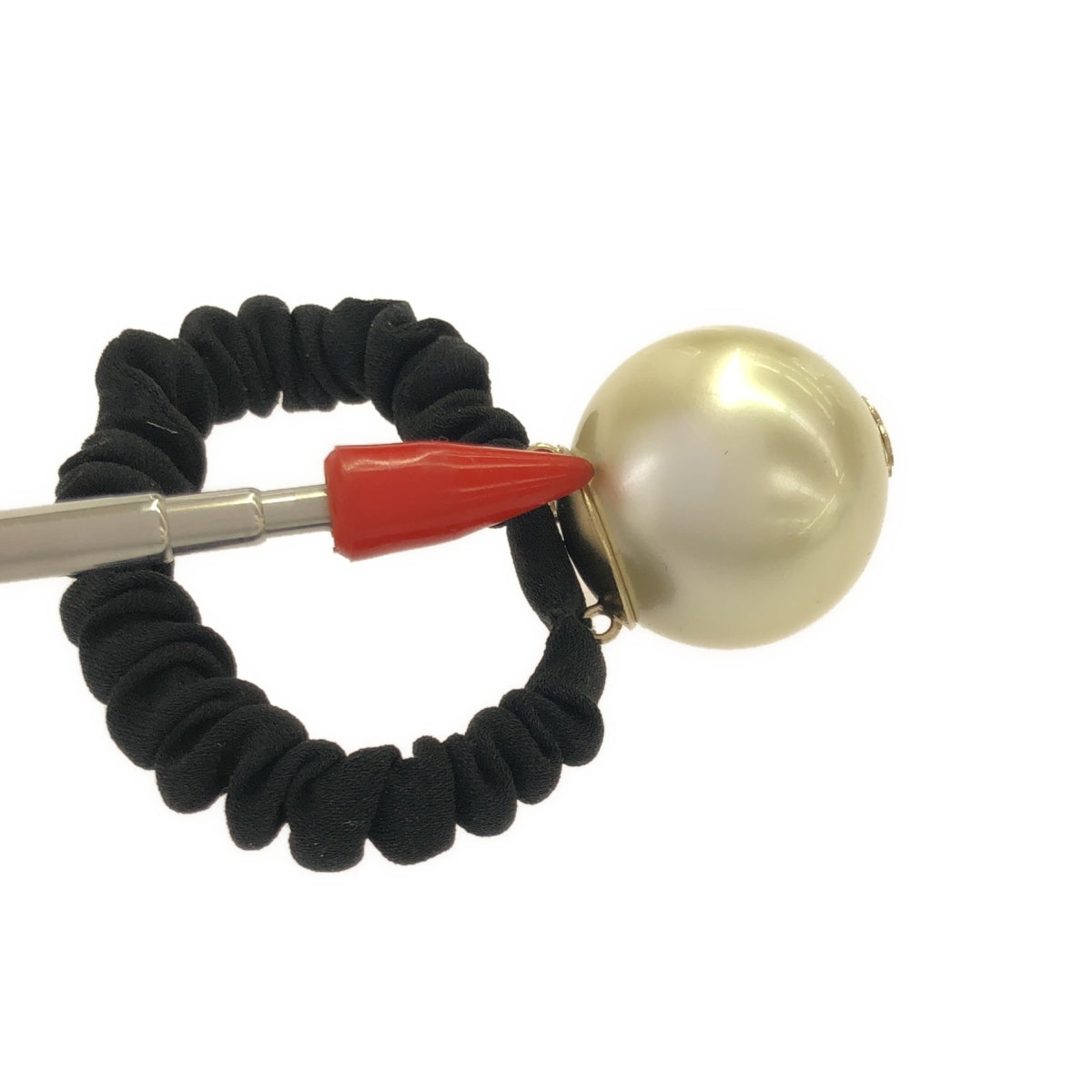 CHANEL / Chanel | Coco Mark Pearl Hair Tie / Scrunchie Accessories |