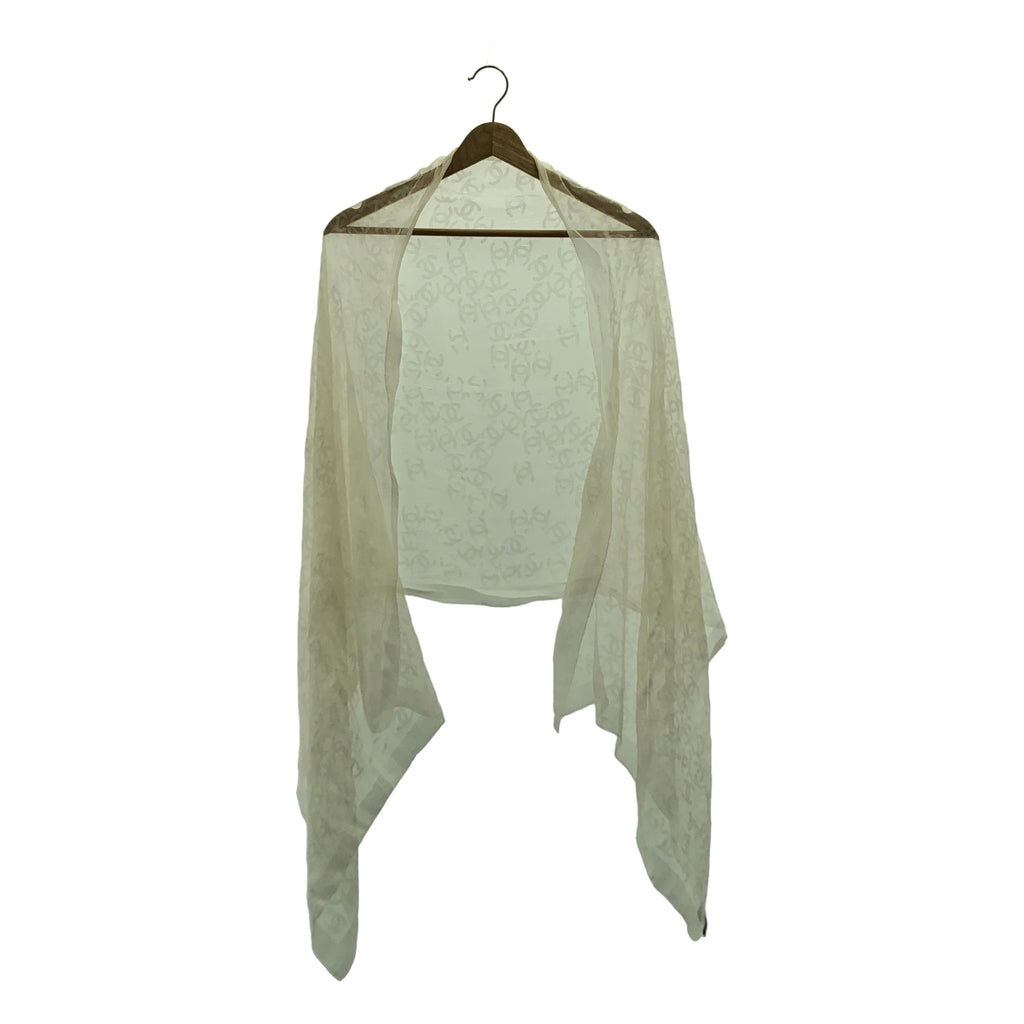 CHANEL / シャネル | ココマーク シルク混 総柄 ストール |