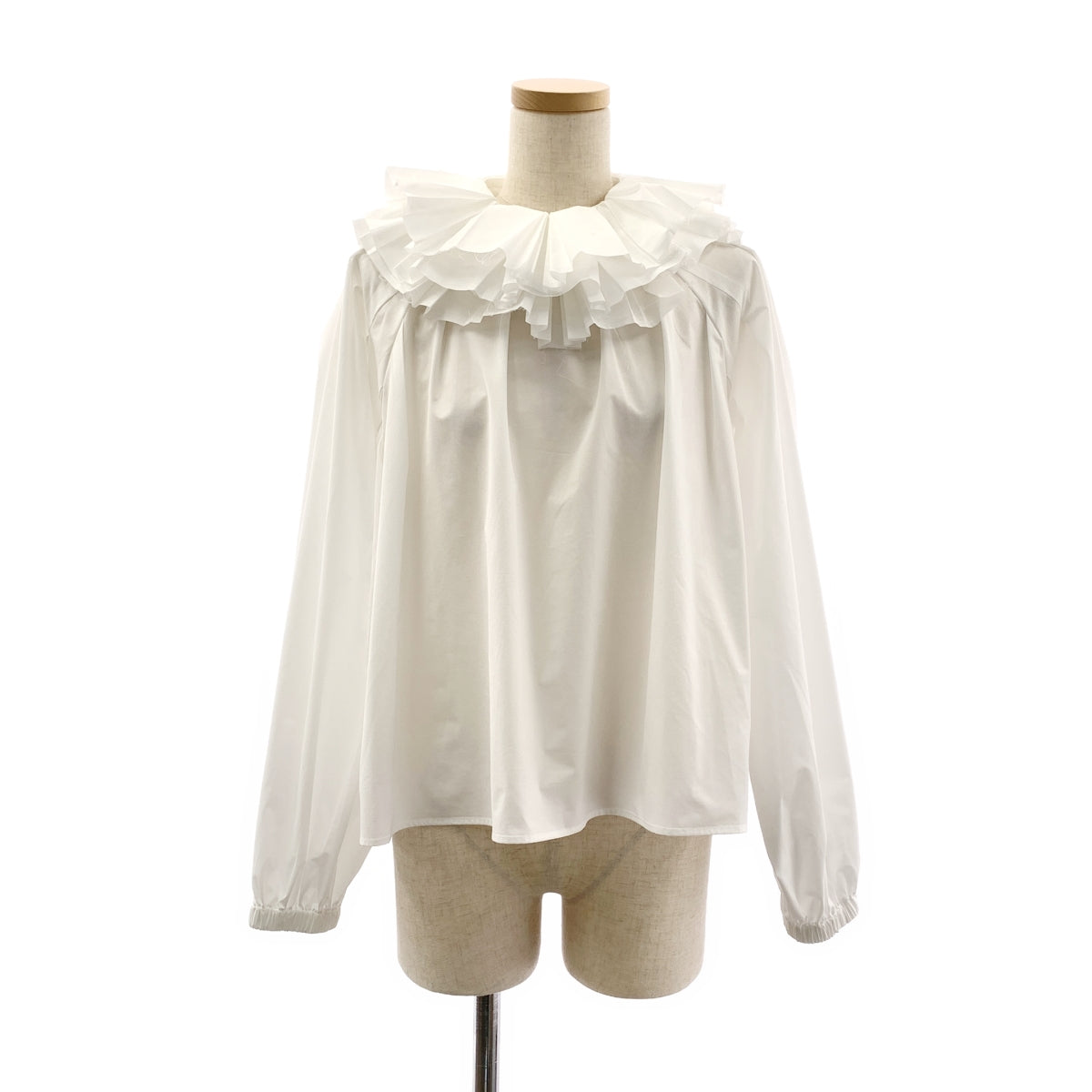 cygne | Thierry 荷葉邊套頭襯衫 | 白色 | 女款