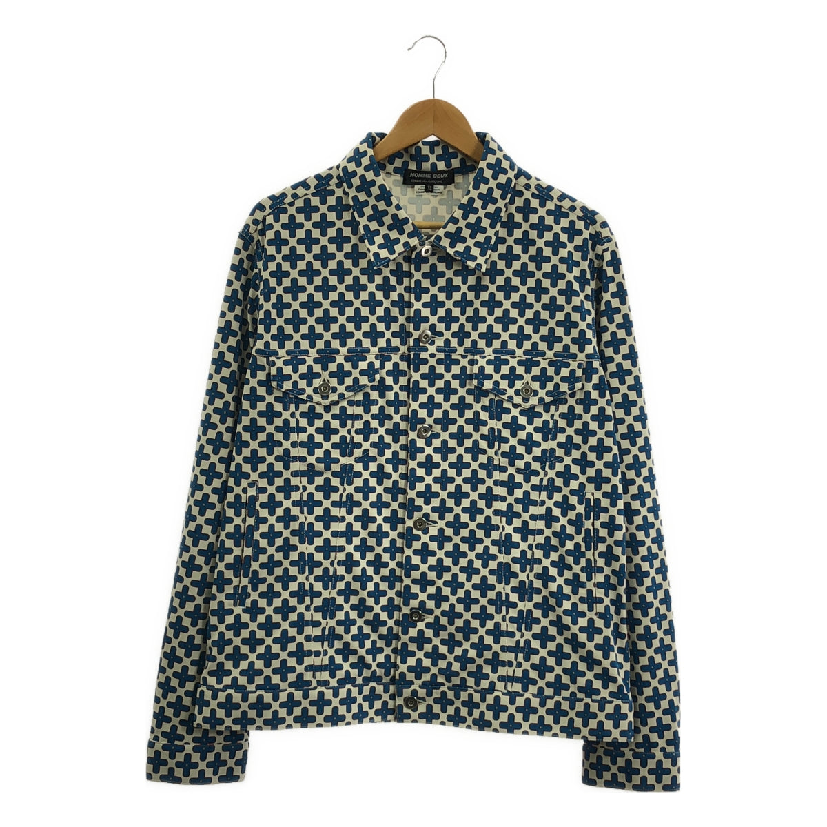 COMME des GARCONS HOMME DEUX / コムデギャルソンオムドゥ | 2025SS | ポリエステル 総柄 トラッカージャケット | XL | メンズ