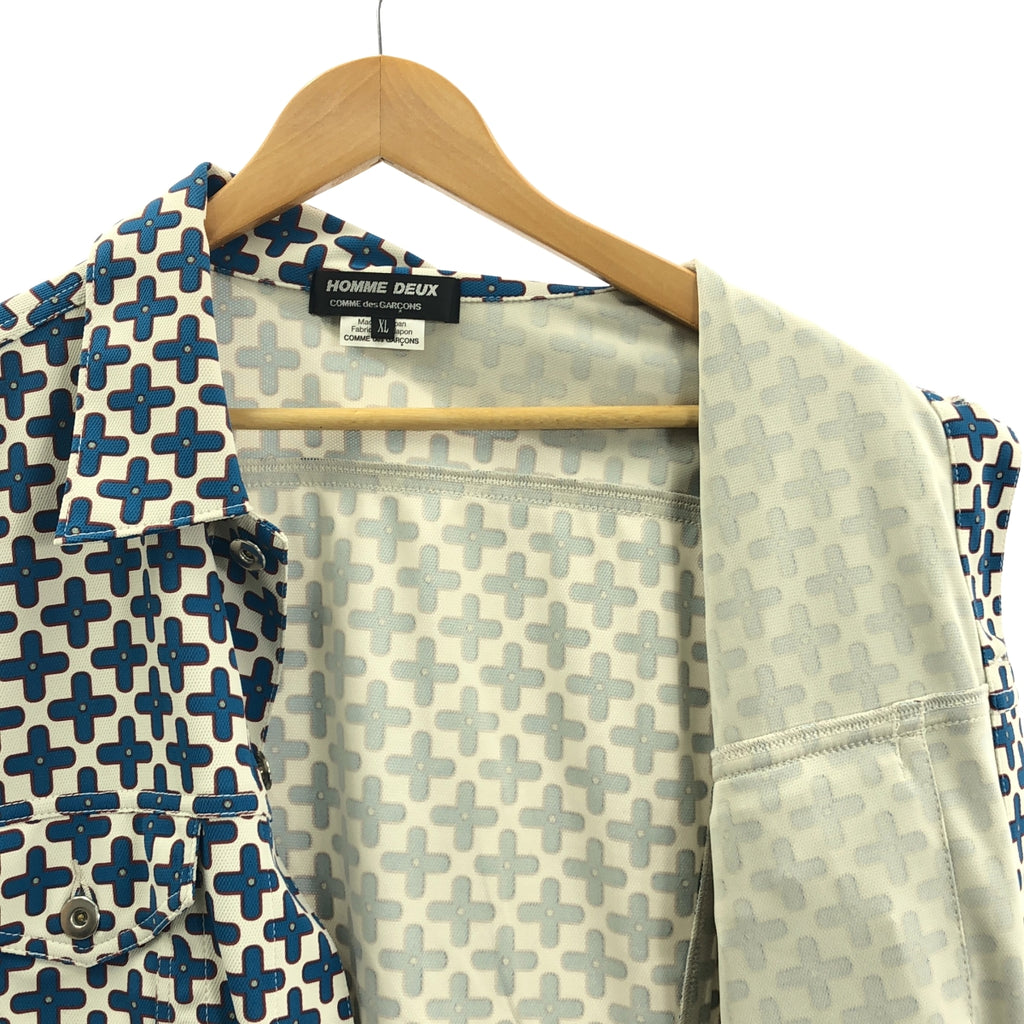 COMME des GARCONS HOMME DEUX / コムデギャルソンオムドゥ | 2025SS | ポリエステル 総柄 トラッカージャケット | XL | メンズ