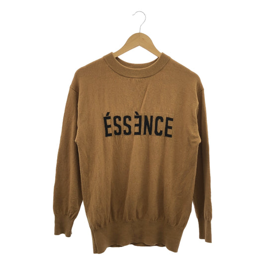 Spick and Span | ESSENCE Logo Knit Pullover | F | Camel | Women's