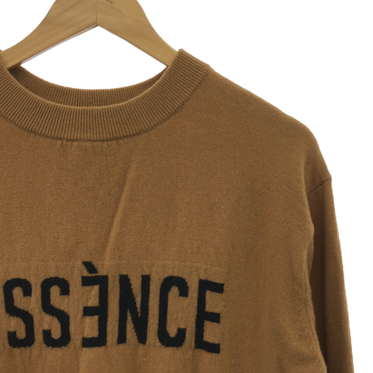 Spick and Span | ESSENCE Logo Knit Pullover | F | Camel | Women's