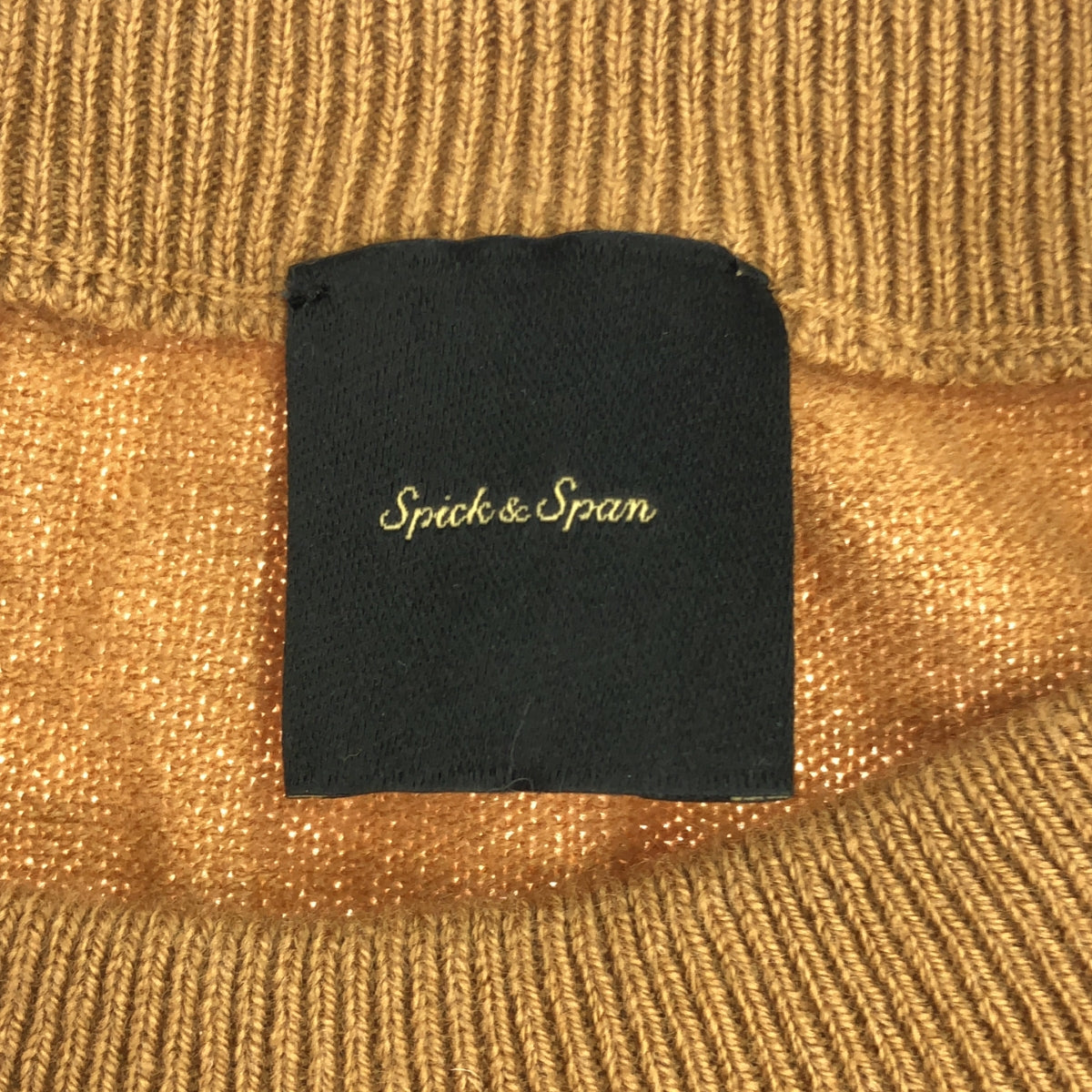 Spick and Span | ESSENCE Logo Knit Pullover | F | Camel | Women's