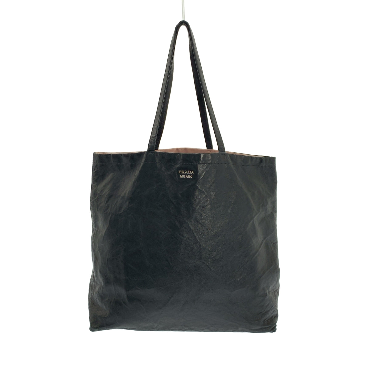 PRADA / 프라다 | 뒤집을 수있는 가죽 로고 핸드 토트 백 |