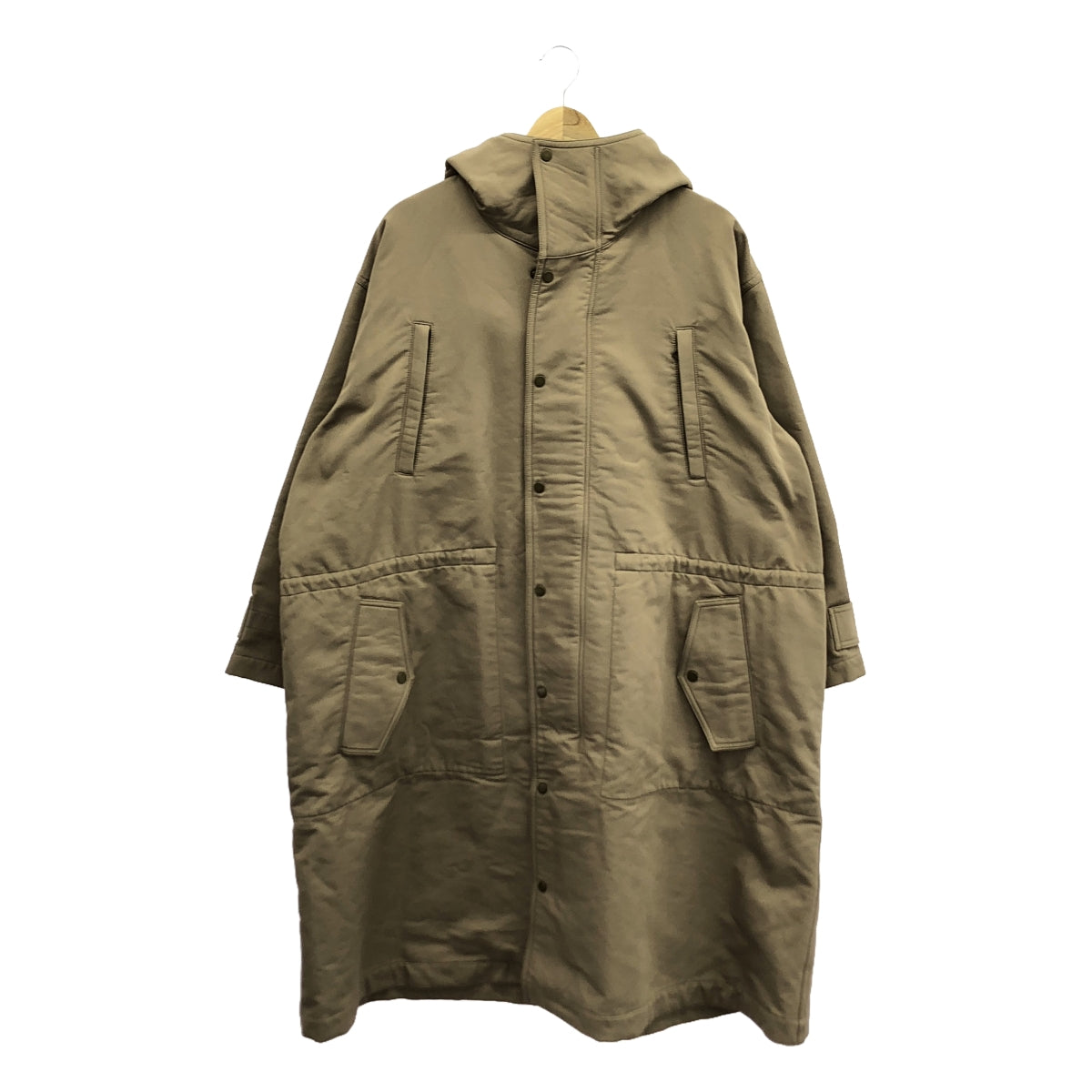 HAVEL studio / ハーヴェルスタジオ | MODS COAT フーデッド モッズコート | 36 | ベージュ | レディース