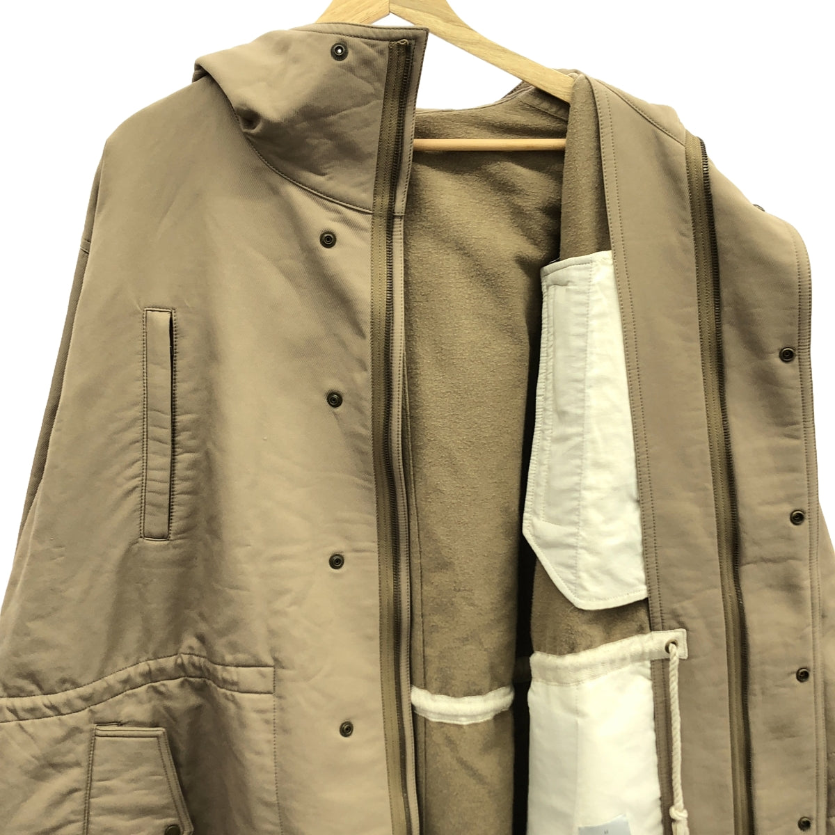HAVEL studio / ハーヴェルスタジオ | MODS COAT フーデッド モッズコート | 36 | ベージュ | レディース