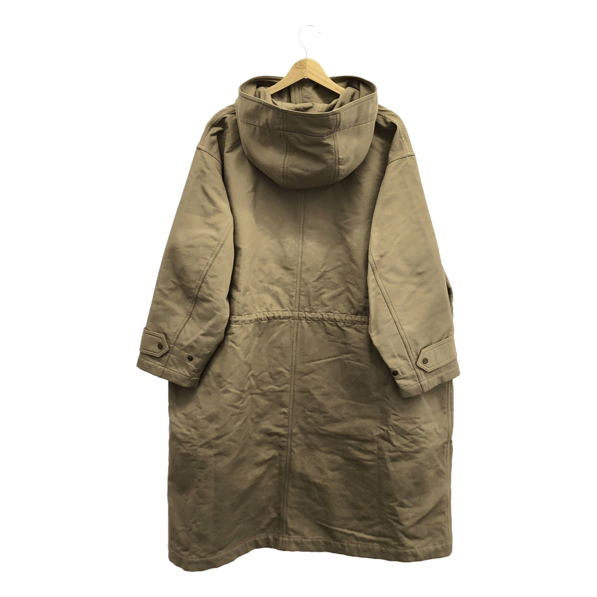 HAVEL studio / ハーヴェルスタジオ | MODS COAT フーデッド モッズコート | 36 | ベージュ | レディース