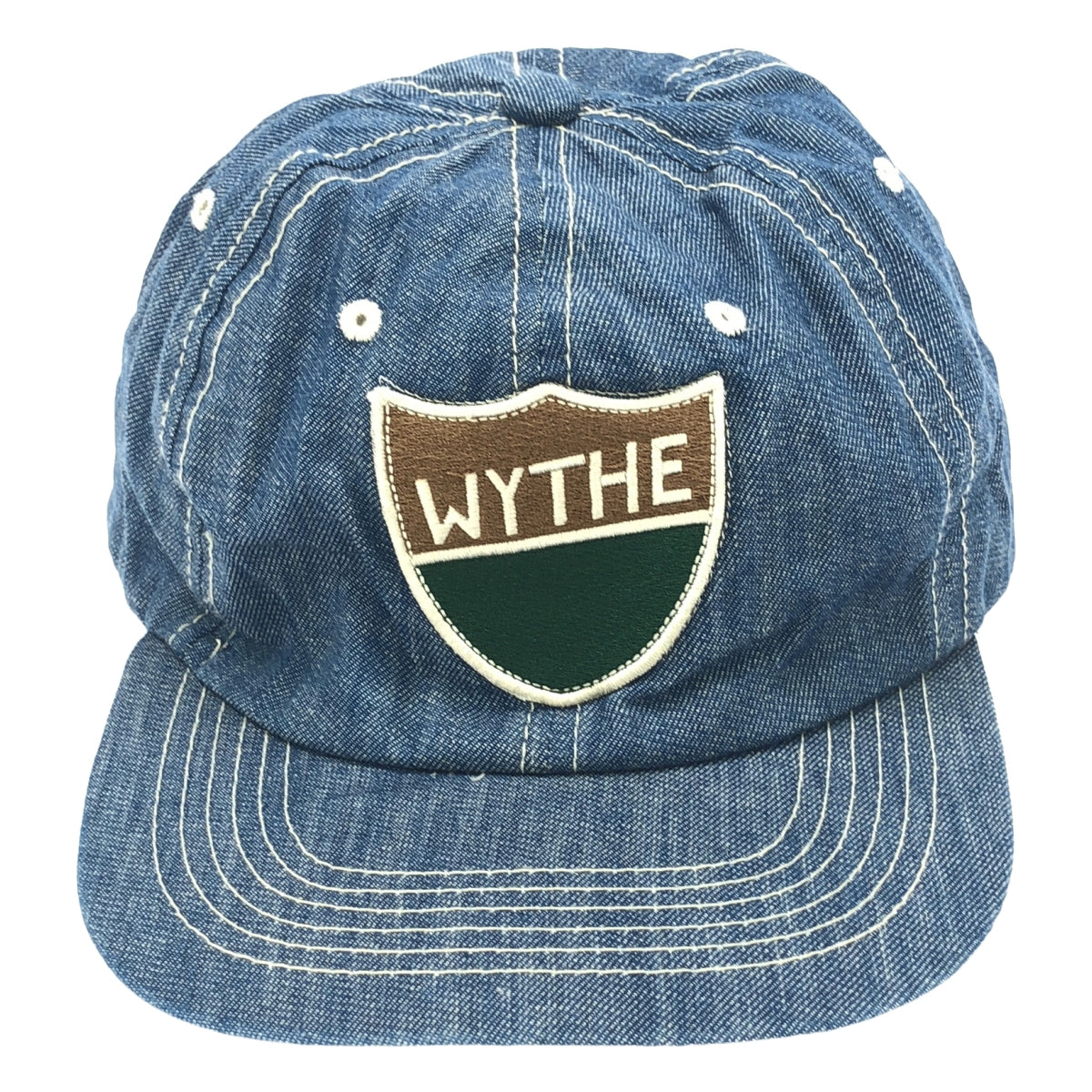 懷斯 | 2022春夏 |牛仔布種子徽章帽 | F |靛藍 |男士