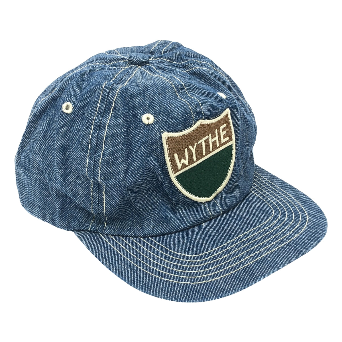 WYTHE / ワイス | 2022SS | DENIM SEED BADGE CAP デニム シード バッジ キャップ | F | インディゴ | メンズ