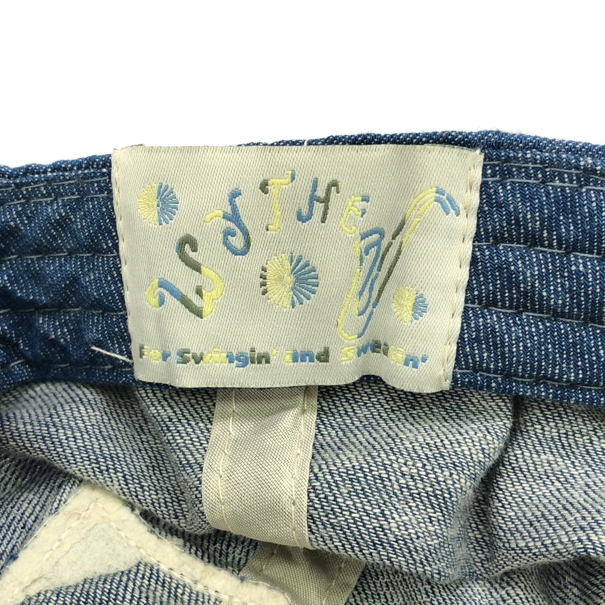 WYTHE / ワイス | 2022SS | DENIM SEED BADGE CAP デニム シード バッジ キャップ | F | インディゴ | メンズ
