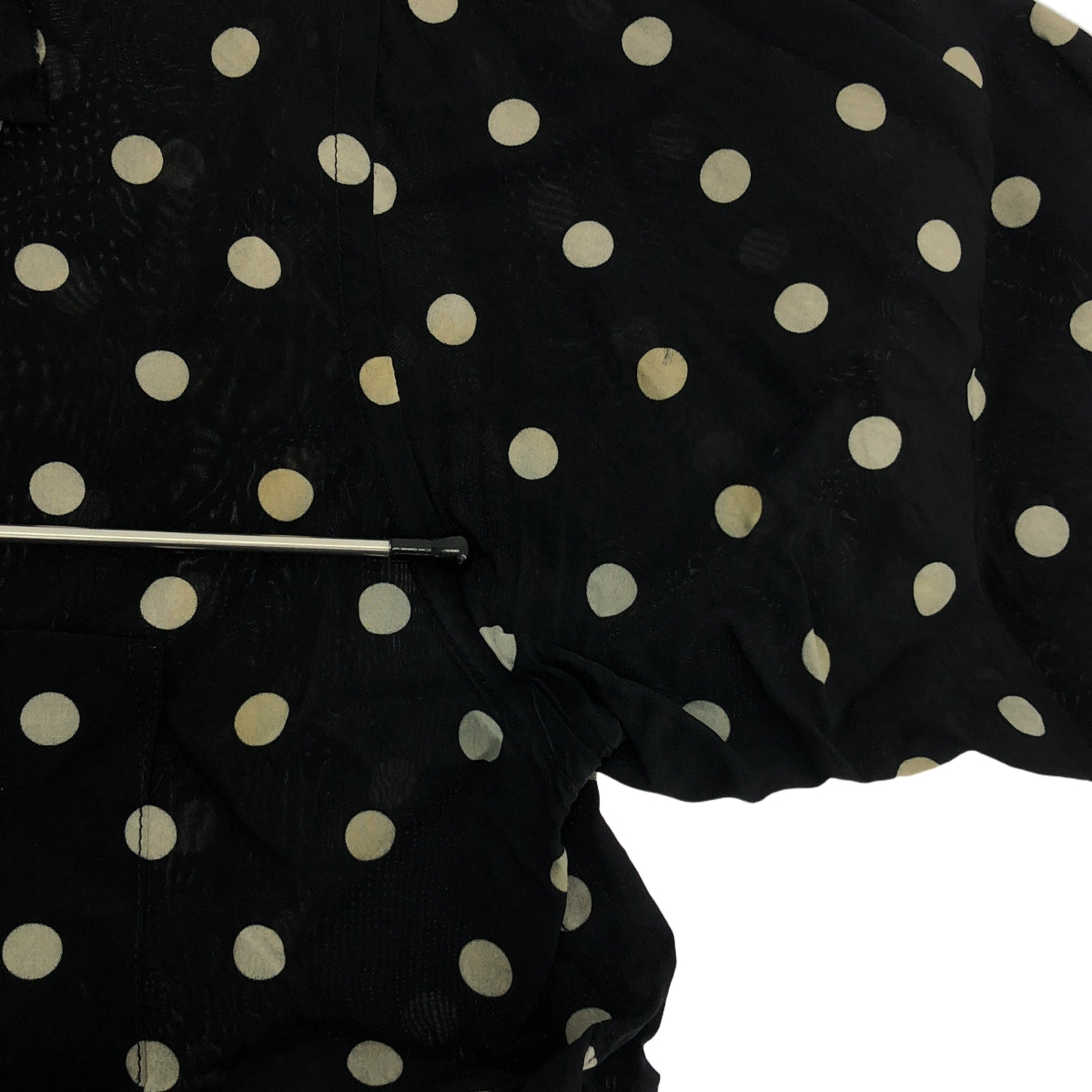JUNYA WATANABE COMME des GARCONS / ジュンヤワタナベ | 2006SS | キュプラ ドット レイヤードカラー シャツ ブラウス | S | レディース