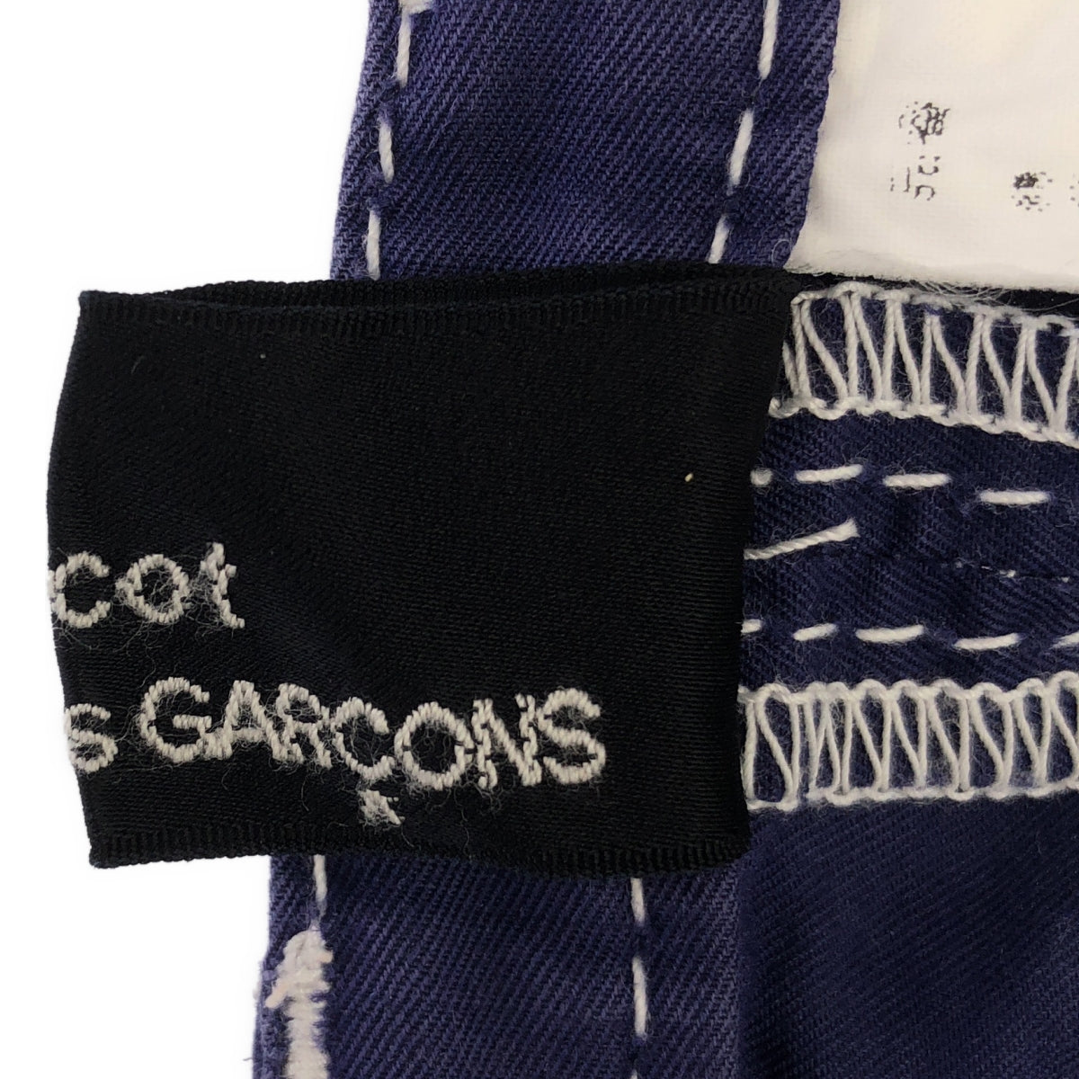 tricot COMME des GARCONS / トリココムデギャルソン | 2016SS | コットン リネン ステッチワーク タックパンツ | S | レディース