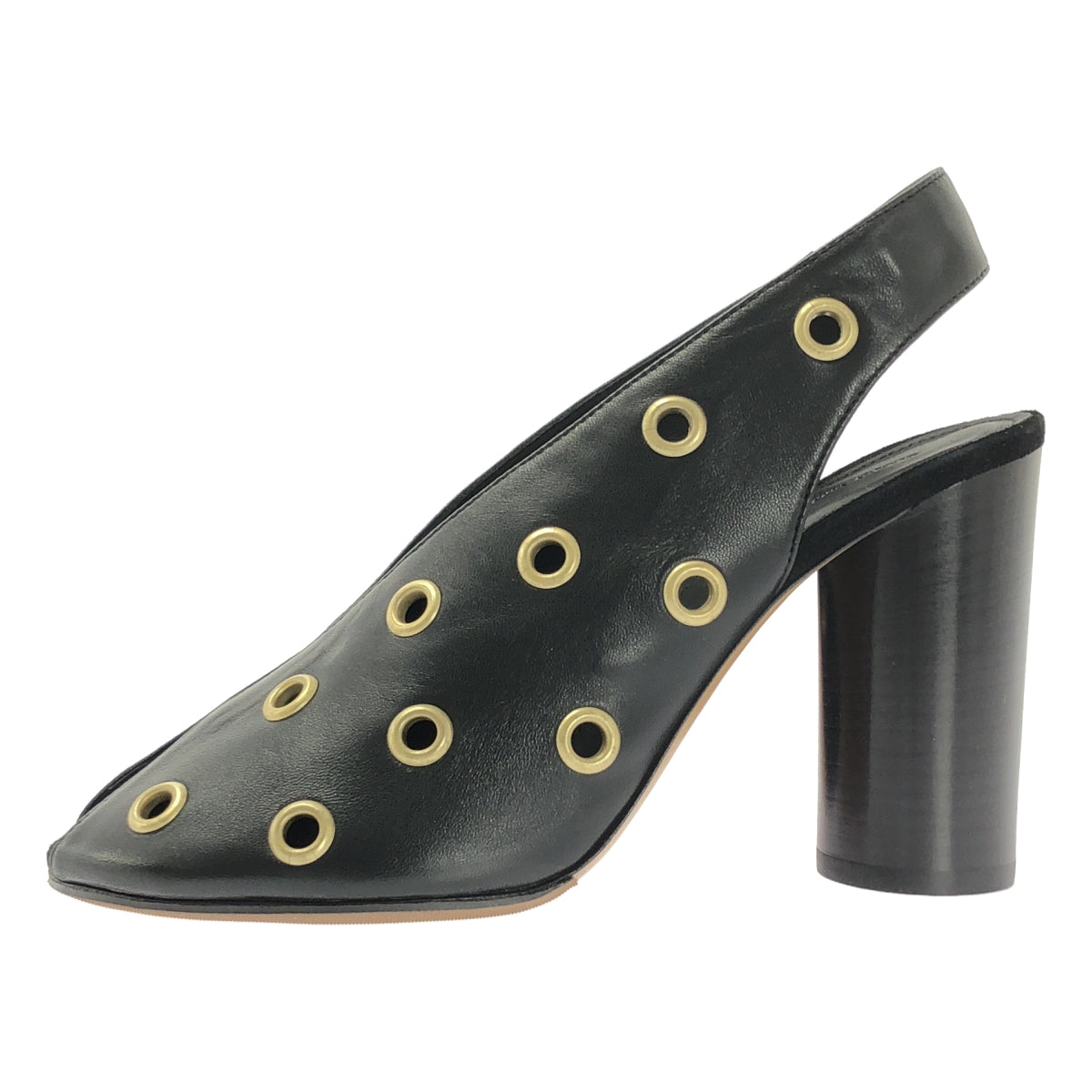 【美品】  ISABEL MARANT / イザベルマラン | EYELETS SHOES レザー スタッズ パンプス | 37 | ブラック | レディース