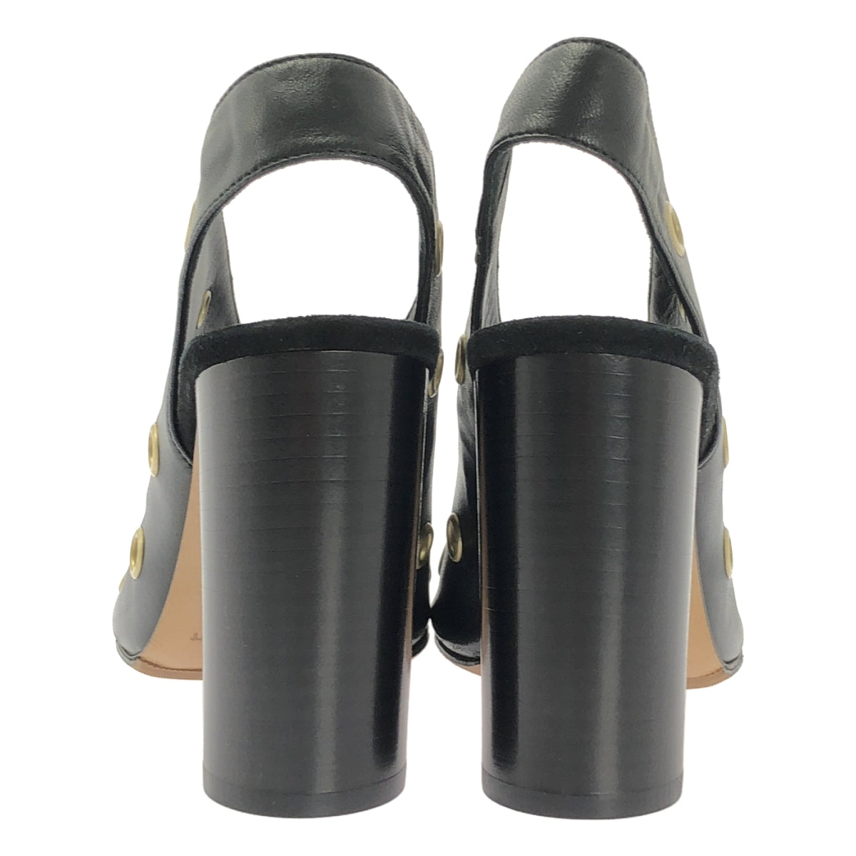 【美品】  ISABEL MARANT / イザベルマラン | EYELETS SHOES レザー スタッズ パンプス | 37 | ブラック | レディース