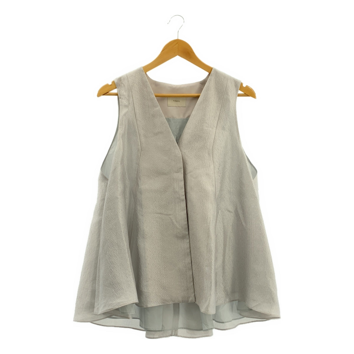 LE PHIL / 루필 | 실크 자가드 지레 블라우스 / 안감 포함 | F | 여성