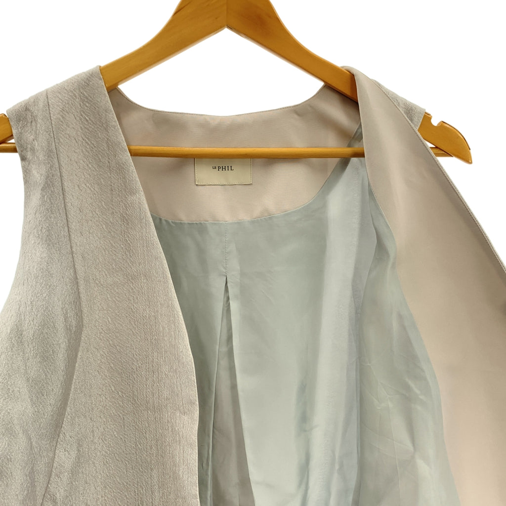 LE PHIL / 루필 | 실크 자가드 지레 블라우스 / 안감 포함 | F | 여성
