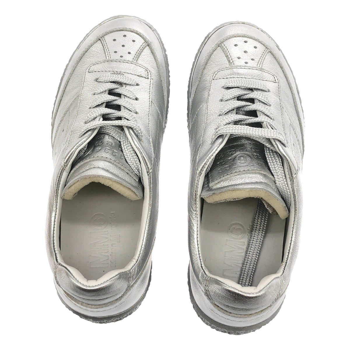 MM6 Maison Margiela / エムエムシックスメゾンマルジェラ | 2023AW | メタリック ローカット スニーカー | 36 |