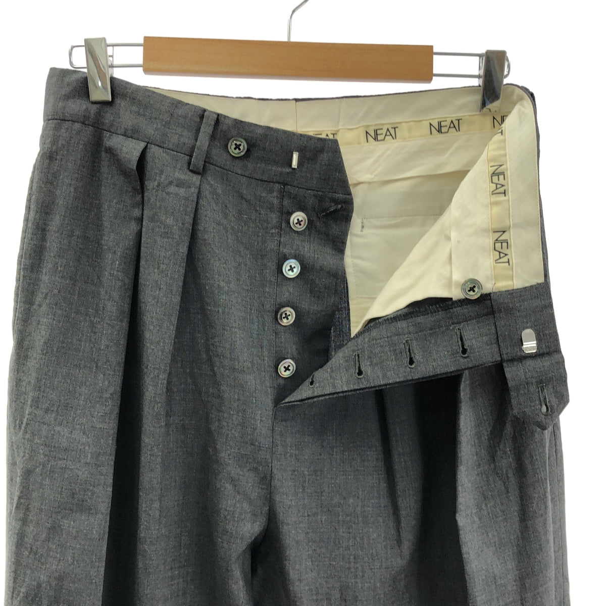 NEAT / ニート | ウール 2タック パンツ | 46 | メンズ