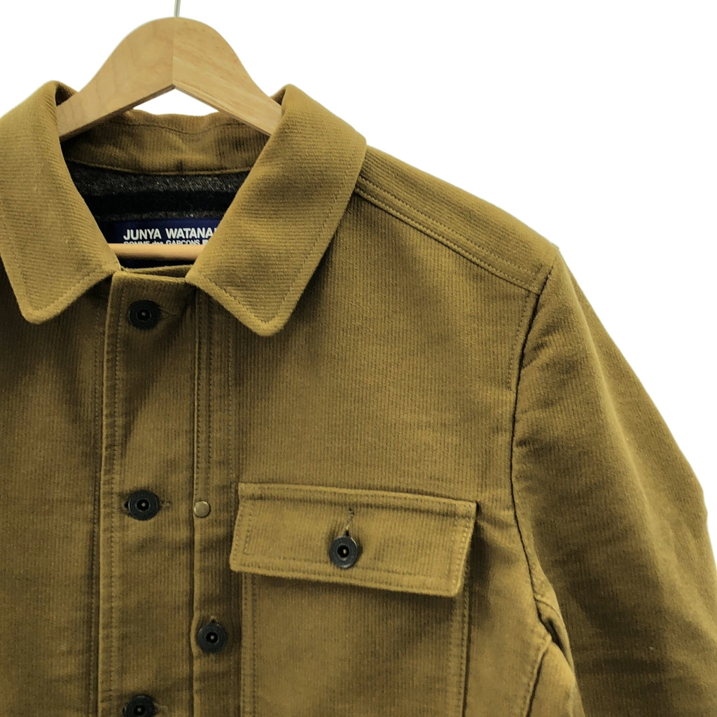 JUNYA WATANABE COMME des GARCONS MAN / ジュンヤワタナベコムデギャルソンマン | 2019AW | エルボーパッチ チェック切替 カバーオール ジャケット | S | メンズ
