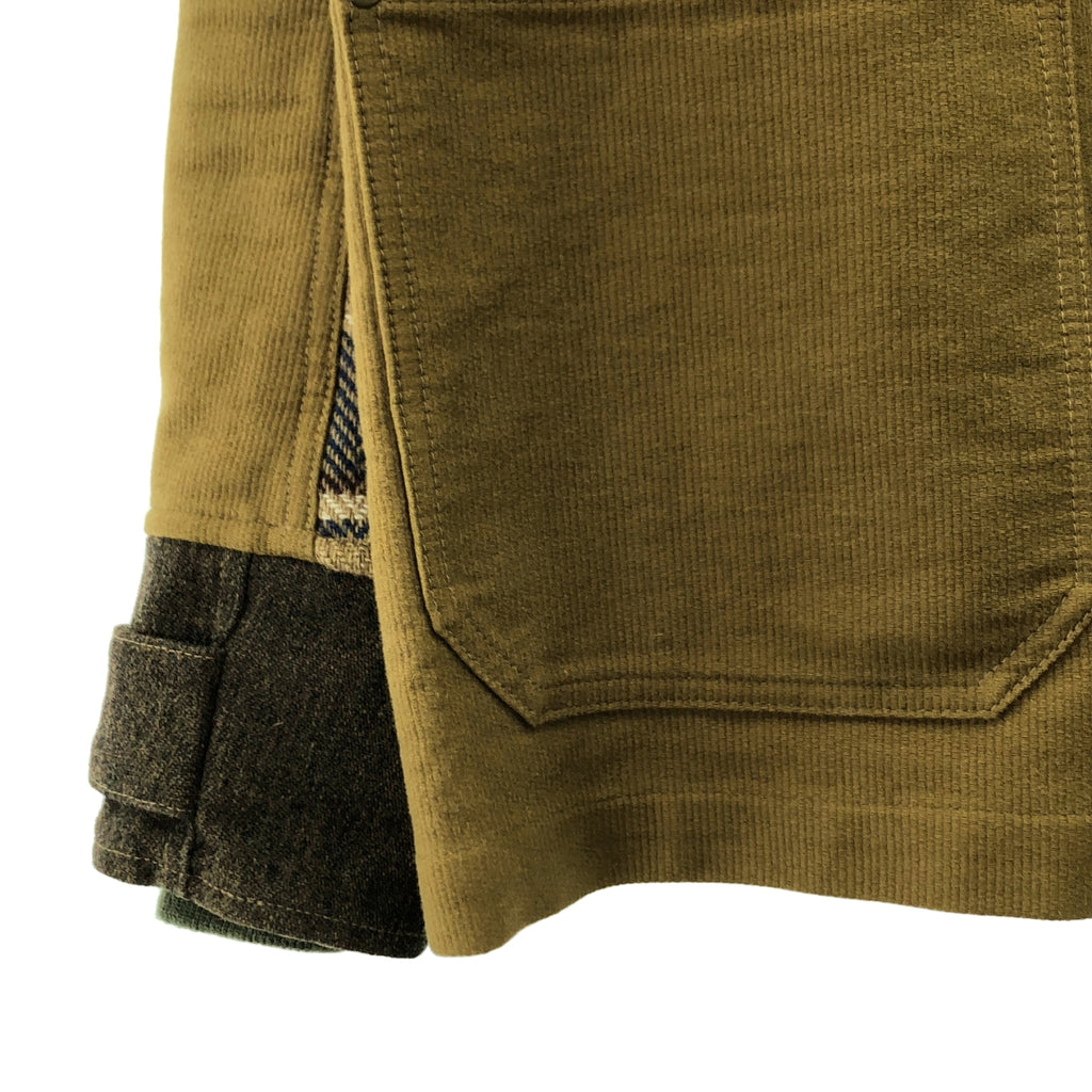 JUNYA WATANABE COMME des GARCONS MAN / ジュンヤワタナベコムデギャルソンマン | 2019AW | エルボーパッチ チェック切替 カバーオール ジャケット | S | メンズ