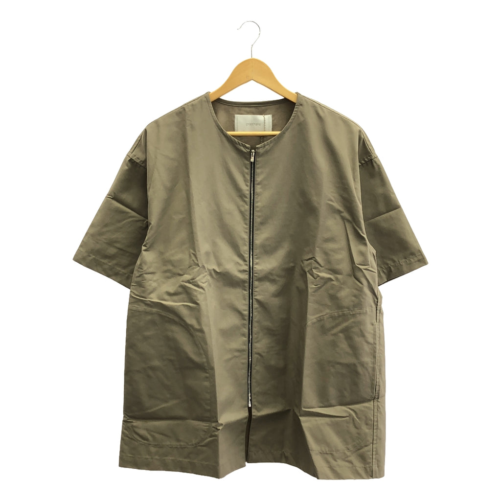 [新] prasthana / Prasthana | less shirt 短袖襯衫 | M |米色 |男士