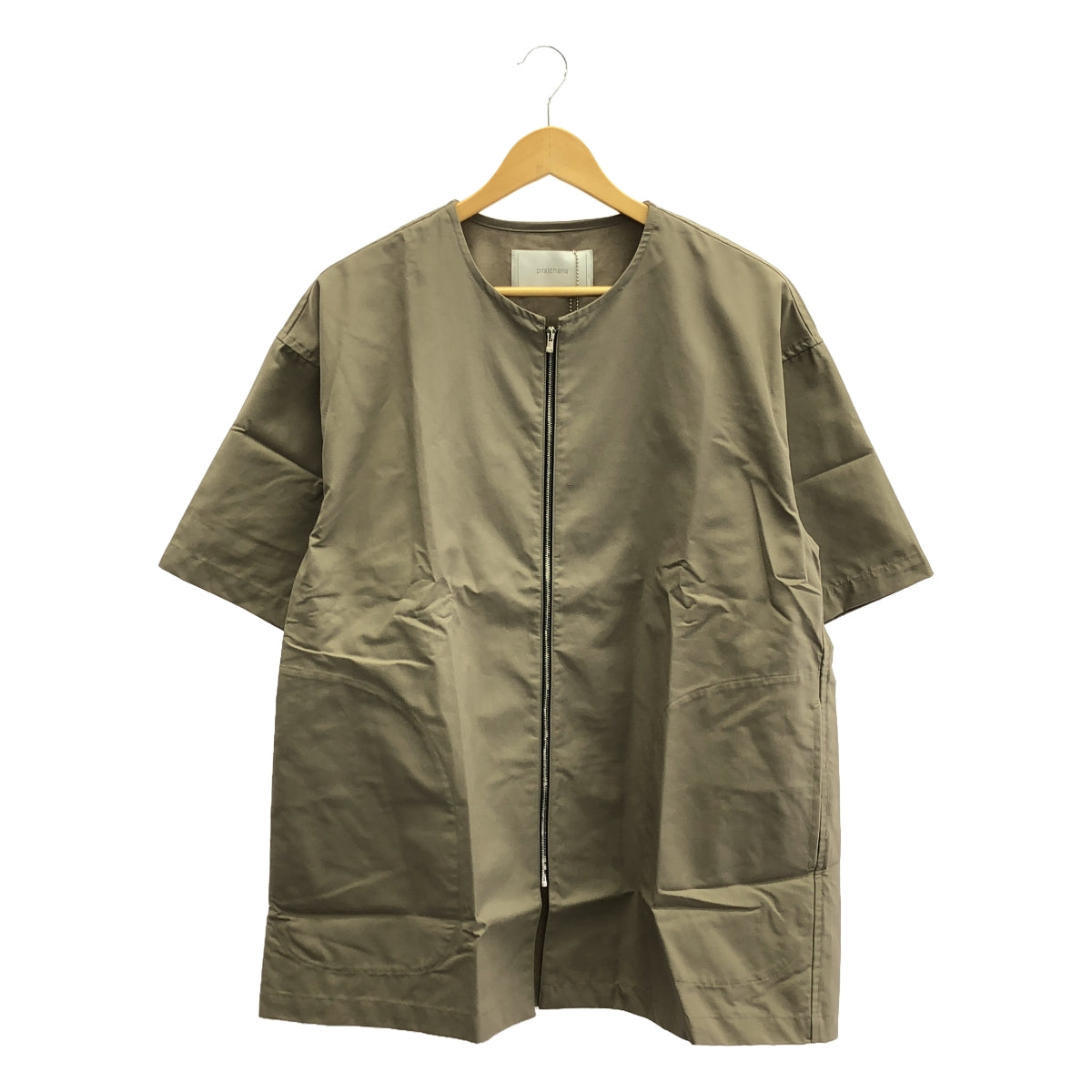 [新] prasthana / Prasthana | less shirt 短袖襯衫 | M |米色 |男士