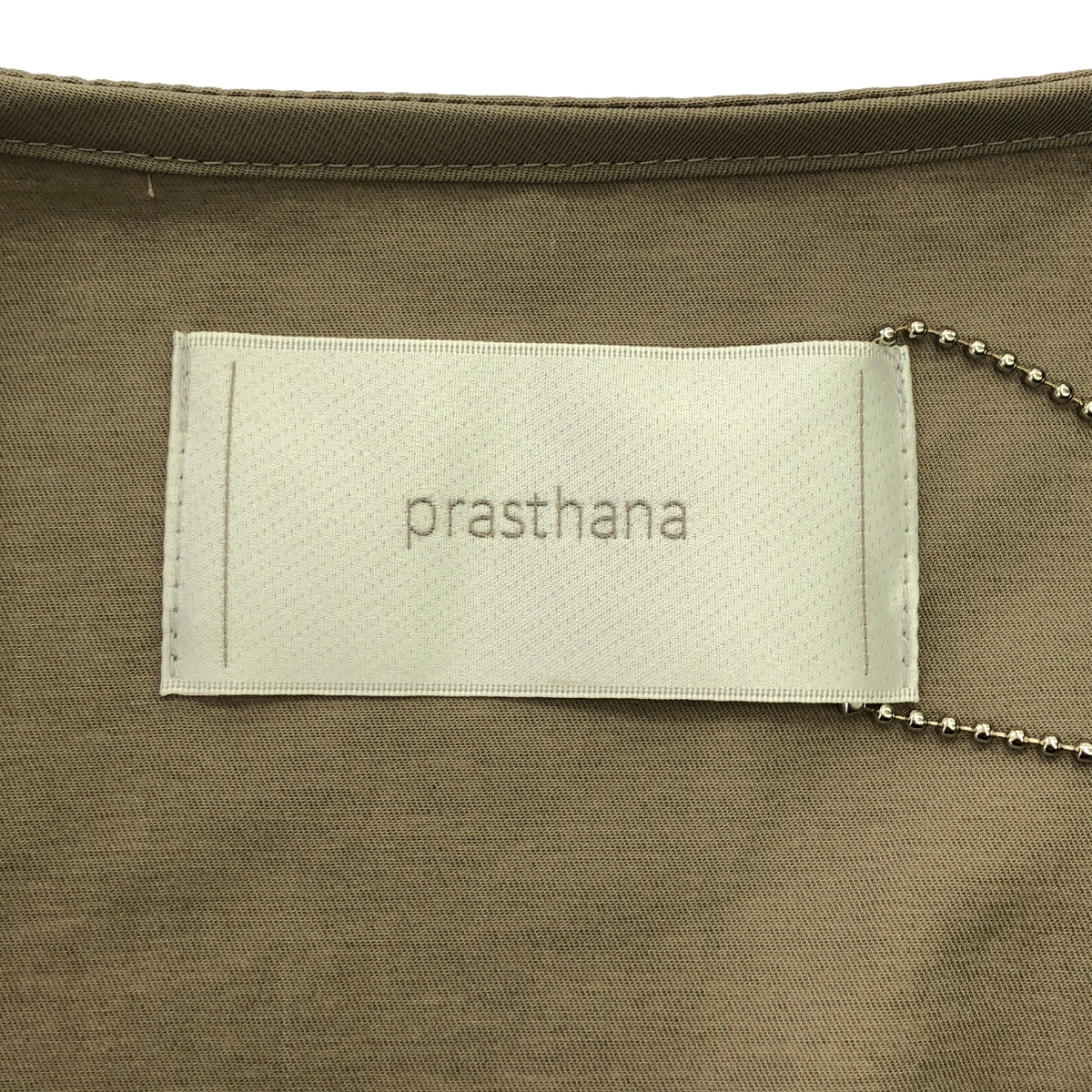 [新] prasthana / Prasthana | less shirt 短袖襯衫 | M |米色 |男士