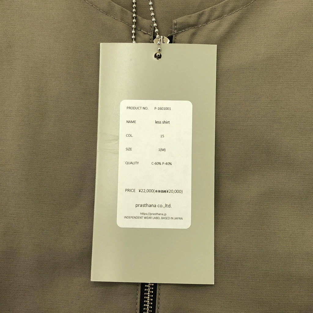 [新] prasthana / Prasthana | less shirt 短袖襯衫 | M |米色 |男士