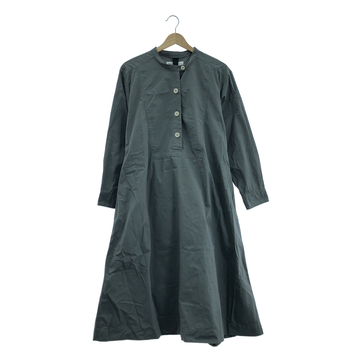 MHL. / 엠에이치엘 마가렛 하웰 | 2024SS | WASHED COTTON POPLIN OP 워시드 코튼 포플린 원피스 | 2 | 그레이 | 여성