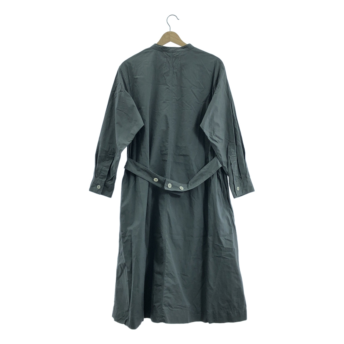 MHL. / 엠에이치엘 마가렛 하웰 | 2024SS | WASHED COTTON POPLIN OP 워시드 코튼 포플린 원피스 | 2 | 그레이 | 여성